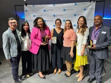 NSW government (DCS, NSW Health and MHCS team representatives) at the Gold Quill Showcase 2023 Awards